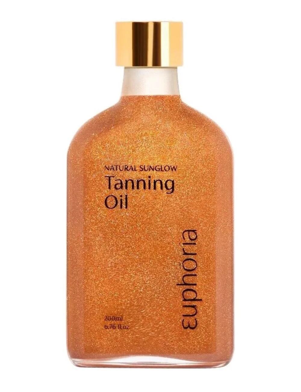 Euphoria Natural Sunglow Bronze Sparkles Tanning Oil